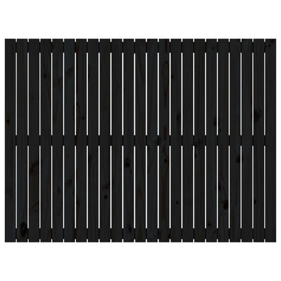 Musta sängynpääty seinälle Virvora 146,5x3x110cm (mänty)