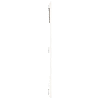 Sängynpääty seinälle valkoinen 159,5x3x110 cm täysi mänty