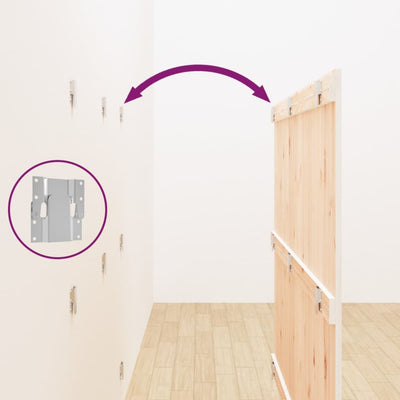 Valkoinen sängynpääty seinälle Virvora 159,5x3x110cm (mänty)