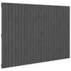 Sängynpääty seinälle harmaa 159,5x3x110 cm täysi mänty