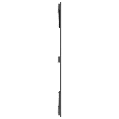 Sängynpääty seinälle harmaa 159,5x3x110 cm täysi mänty