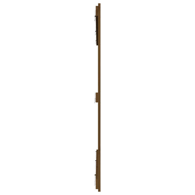 Sängynpääty seinälle hunajanruskea 159,5x3x110 cm täysi mänty