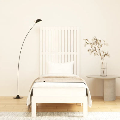 Valkoinen sängynpääty seinälle Virvora 82,5x3x110cm (mänty)