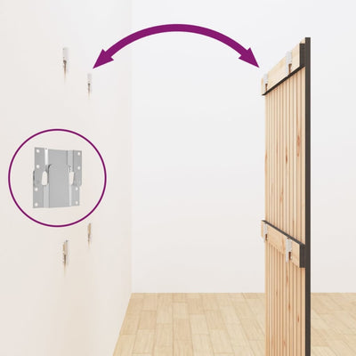 Harmaa sängynpääty seinälle Virvora 82,5x3x110cm (mänty)