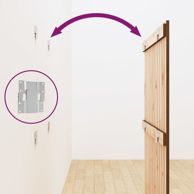 Hunajanruskea sängynpääty seinälle Virvora 82,5x3x110cm (mänty)