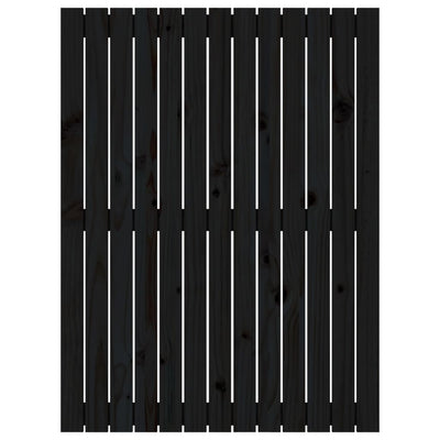 Musta sängynpääty seinälle Virvora 82,5x3x110cm (mänty)