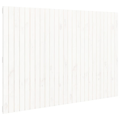 Sängynpääty seinälle valkoinen 166x3x110 cm täysi mänty