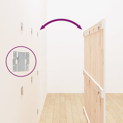 Valkoinen sängynpääty seinälle Virvora 166x3x110cm (mänty)