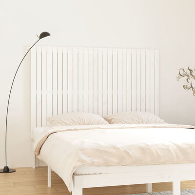 Valkoinen sängynpääty seinälle Virvora 166x3x110cm (mänty)