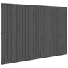 Sängynpääty seinälle harmaa 166x3x110 cm täysi mänty