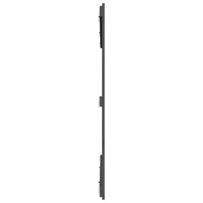 Sängynpääty seinälle harmaa 166x3x110 cm täysi mänty