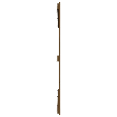 Sängynpääty seinälle hunajanruskea 166x3x110 cm täysi mänty