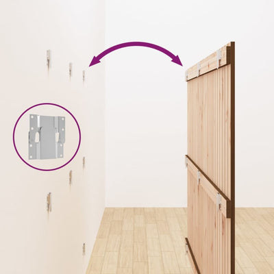 Hunajanruskea sängynpääty seinälle Virvora 166x3x110cm (mänty)