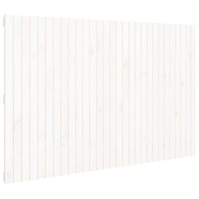 Sängynpääty seinälle valkoinen 185x3x110 cm täysi mänty