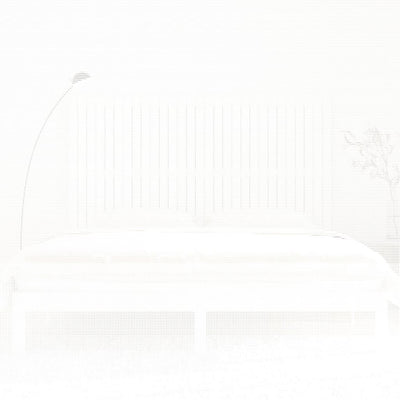 Valkoinen sängynpääty seinälle Virvora 185x3x110cm (mänty)