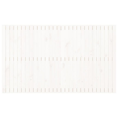 Sängynpääty seinälle valkoinen 185x3x110 cm täysi mänty
