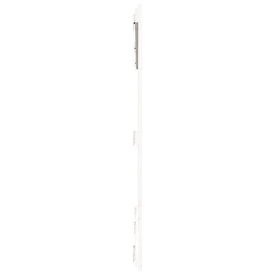Sängynpääty seinälle valkoinen 185x3x110 cm täysi mänty