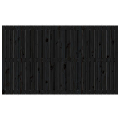 Musta sängynpääty seinälle Virvora 185x3x110cm (mänty)