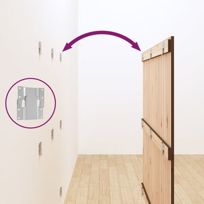 Hunajanruskea sängynpääty seinälle Virvora 140x3x110cm (mänty)