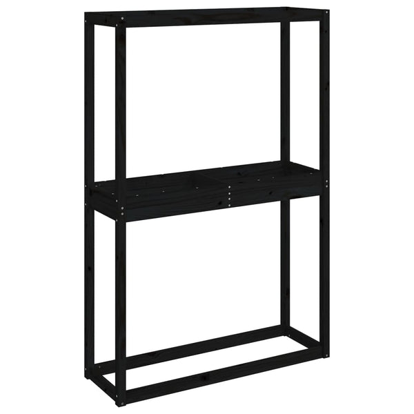 Rengasteline musta 120x40x180 cm täysi mänty