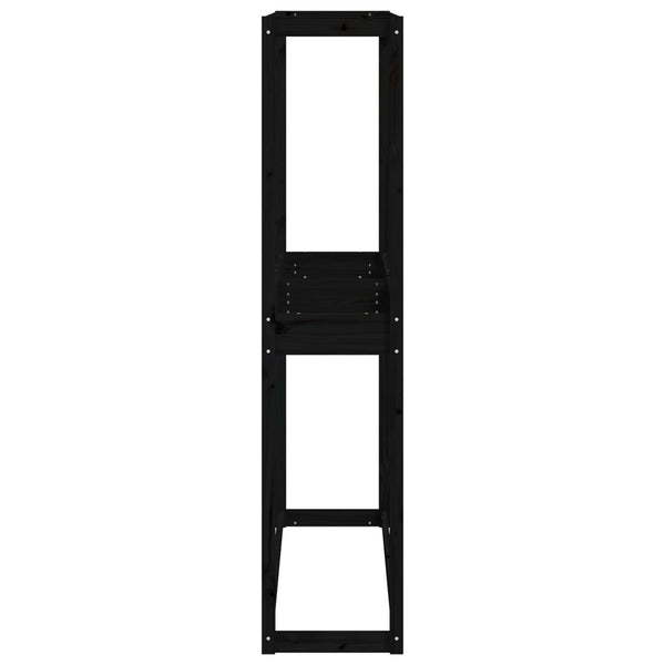 Rengasteline musta 120x40x180 cm täysi mänty