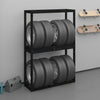 Rengasteline musta 120x40x180 cm täysi mänty
