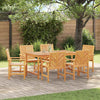 Ruskea puutarhan ruokatuolit Ervanie 59x62.5x89cm (6 pcs)