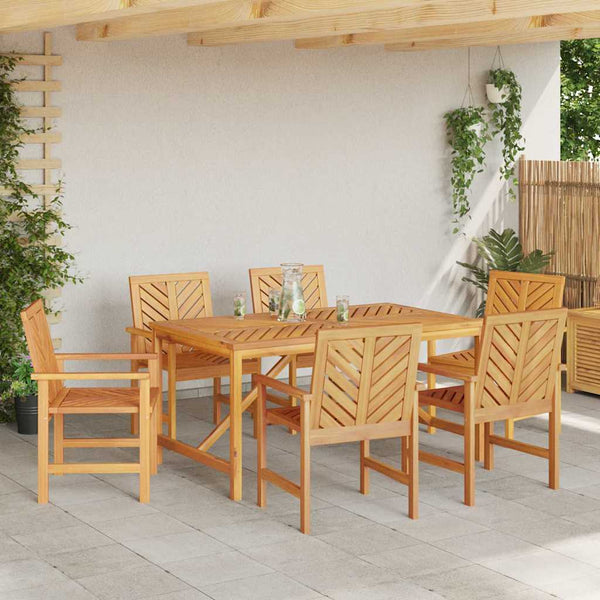 Ruskea puutarhan ruokatuolit Ervanie 59x62.5x89cm (6 pcs)