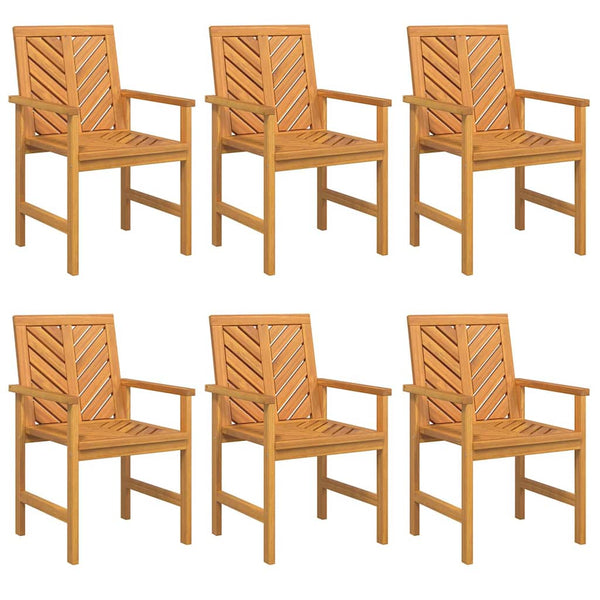 Ruskea puutarhan ruokatuolit Ervanie 59x62.5x89cm (6 pcs)
