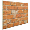 Seinäpaneelit 10 kpl 100 x 50 cm Tiili EPS vaahtomuovi