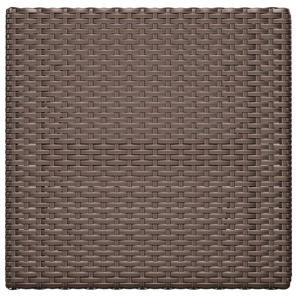 Taitettava bistropöytä ruskea 55x54x71 cm polyrottinki