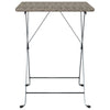 Taitettava bistropöytä harmaa 55x54x71 cm polyrottinki