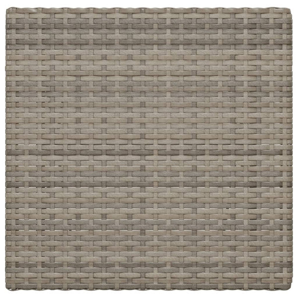 Taitettava bistropöytä harmaa 55x54x71 cm polyrottinki