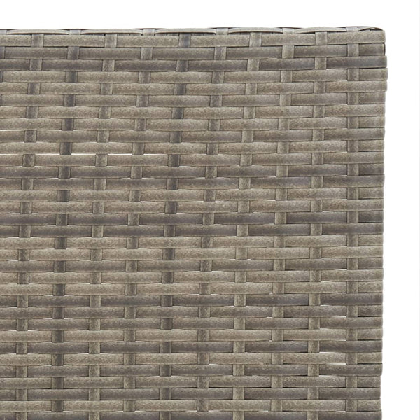 Taitettava bistropöytä harmaa 55x54x71 cm polyrottinki