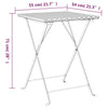 Taitettava bistropöytä harmaa 55x54x71 cm polyrottinki