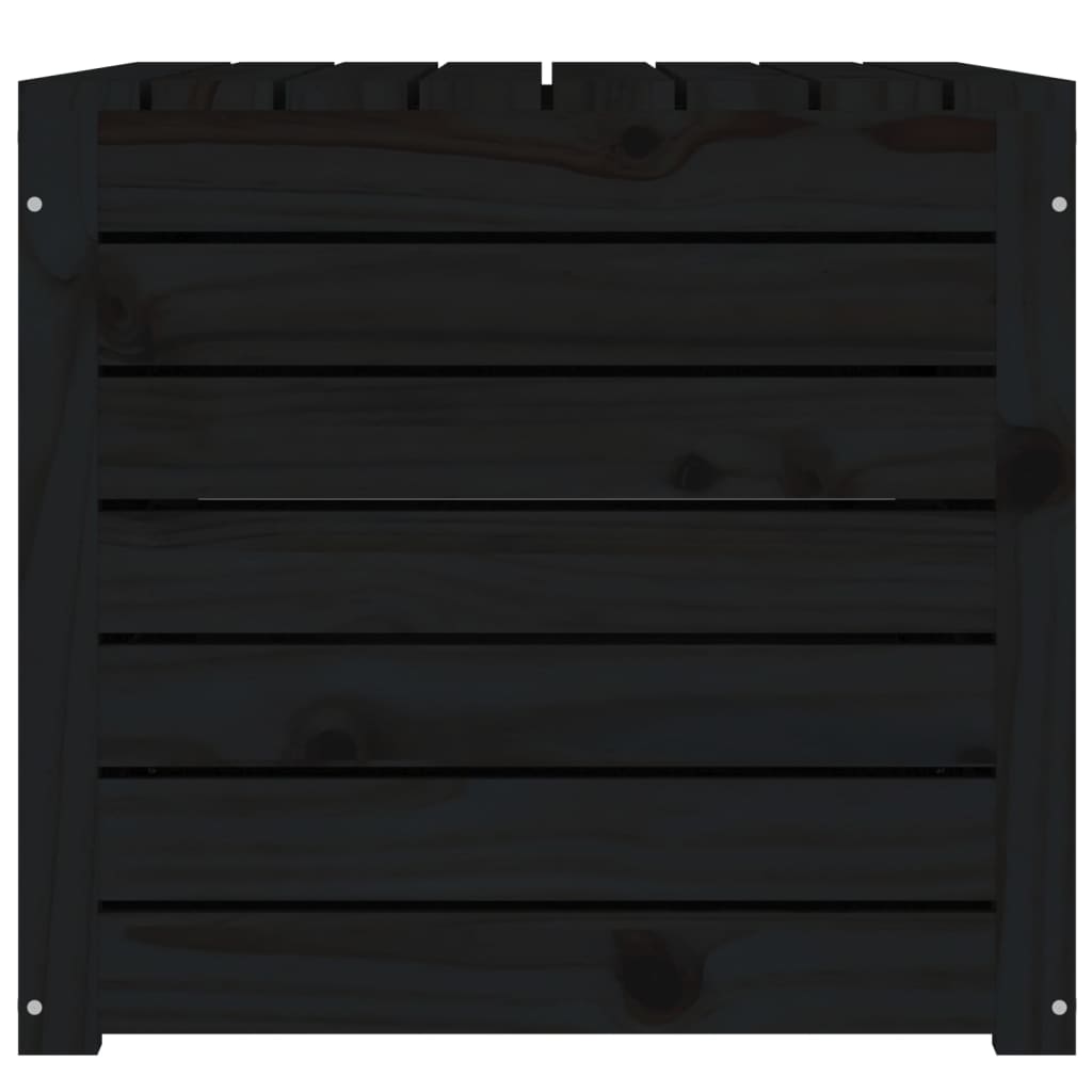 Musta puutarhalaatikko Simi 101x50,5x46,5cm (mänty)
