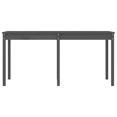 Puutarhapöytä harmaa 159,5x82,5x76 cm täysi mänty