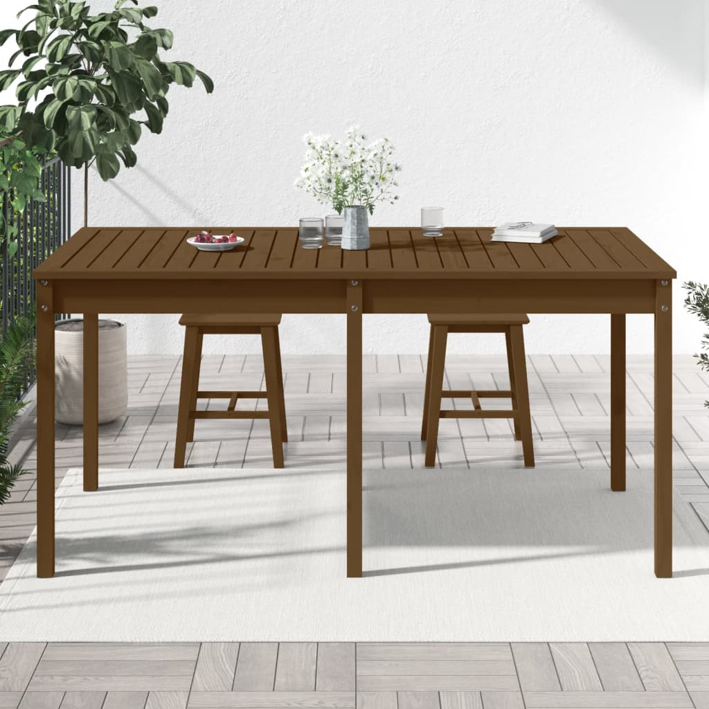 Hunajanruskea puutarhapöytä Kay 159,5x82,5x76cm (mänty)