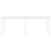Valkoinen puutarhapöytä Kay 203,5x100x76cm (mänty)