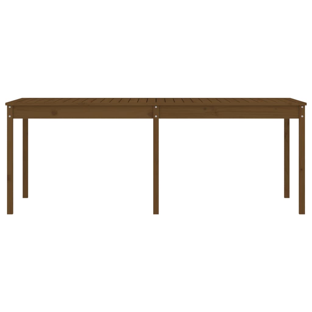 Hunajanruskea puutarhapöytä Kay 203,5x100x76cm (mänty)