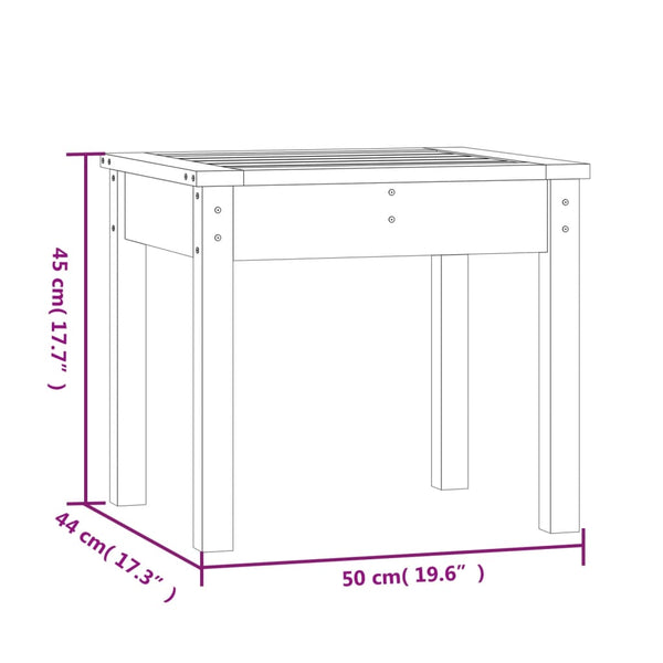 Puutarhapenkki musta 50x44x45 cm täysi mänty