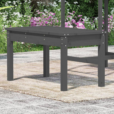 Puutarhapenkki harmaa 80x44x45 cm täysi mänty