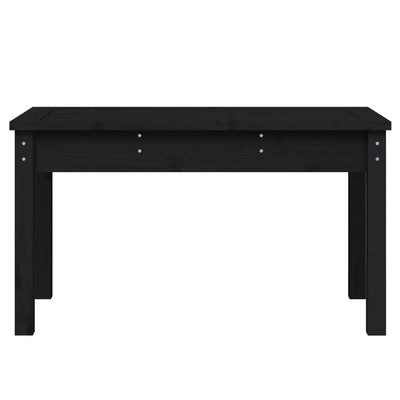 Puutarhapenkki musta 80x44x45 cm täysi mänty