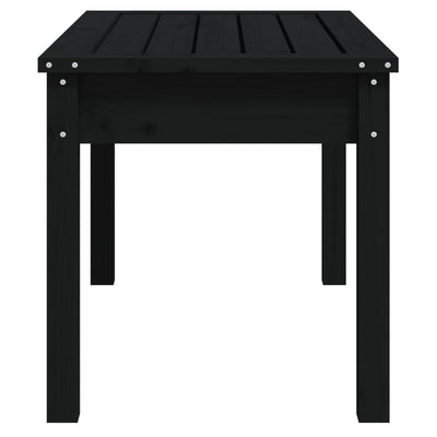 Puutarhapenkki musta 80x44x45 cm täysi mänty