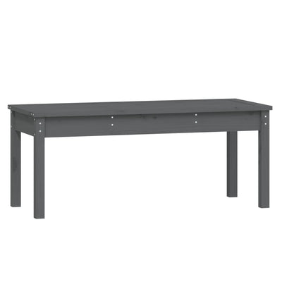 Puutarhapenkki harmaa 109x44x45 cm täysi mänty