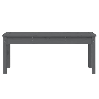 Puutarhapenkki harmaa 109x44x45 cm täysi mänty