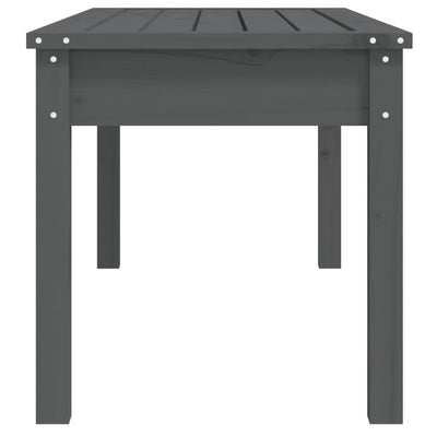 Puutarhapenkki harmaa 109x44x45 cm täysi mänty