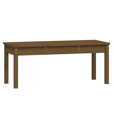 Puutarhapenkki hunajanruskea 109x44x45 cm täysi mänty