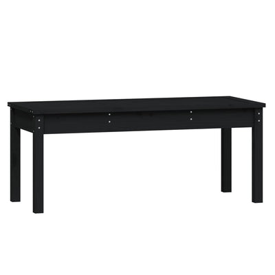 Puutarhapenkki musta 109x44x45 cm täysi mänty