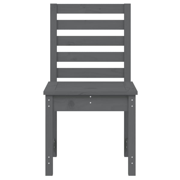 Puutarhatuolit 2 kp harmaa 50x48x91,5 cm täysi mänty